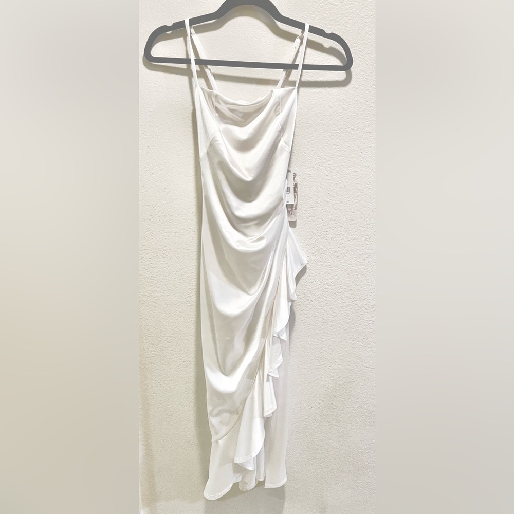 Honey and Rosie Asymmetrical White Dress